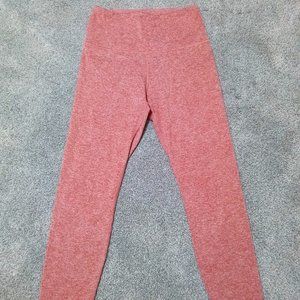 Zobha Heathered Red Leggings 7/8 Length size S